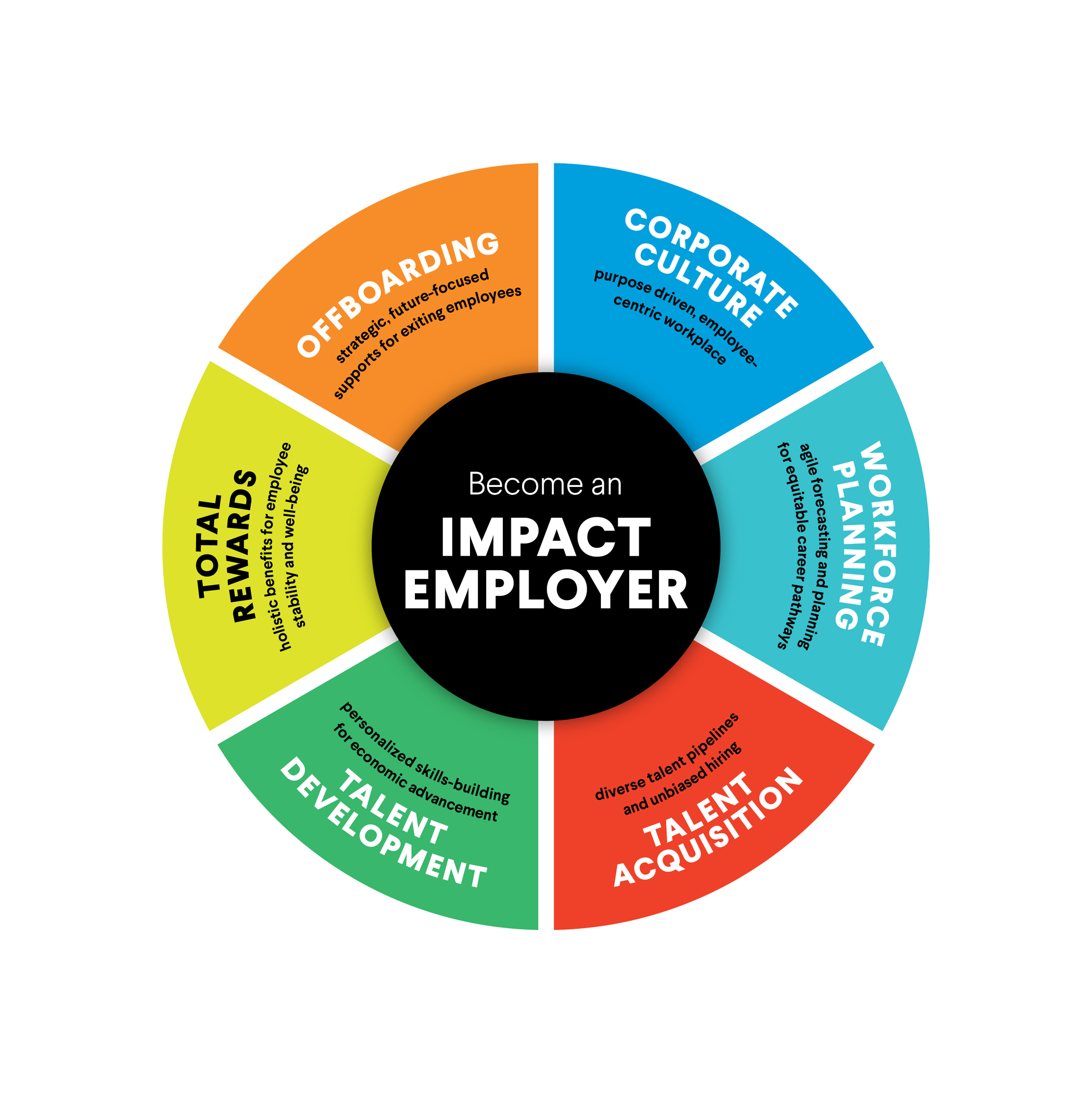Circular infographic titled 