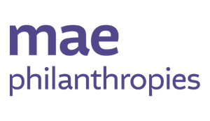 Logo for Mae Philanthropies with 